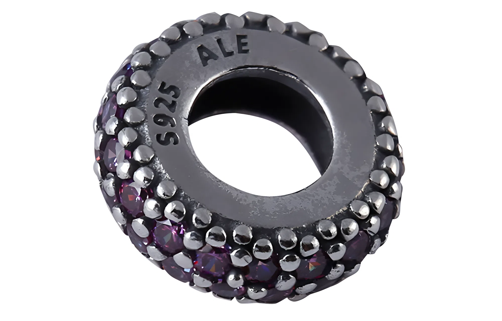 Pandora Pave Charm Pendant Dreamy Purple