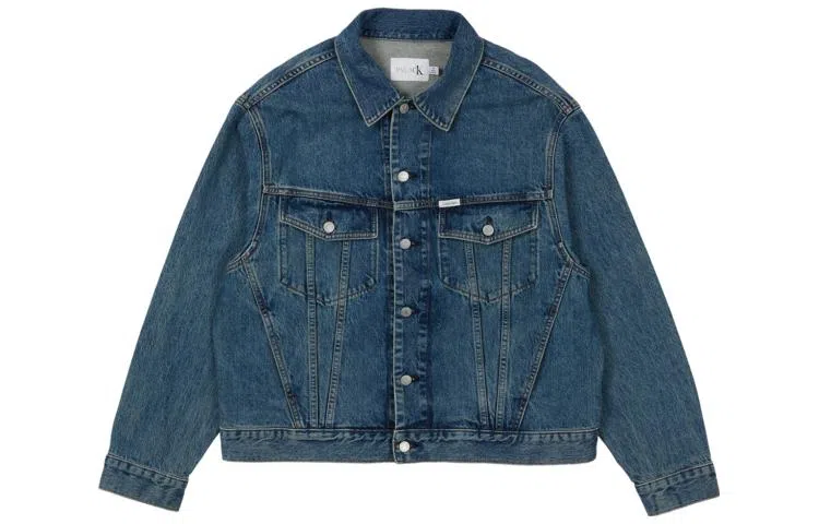 PALACE x Calvin Klein Relaxed Trucker Denim Jacket Tinted Sandstone Indigo