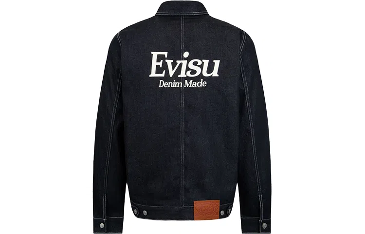 EVISU FW22 Denim Jacket Back Letter Print