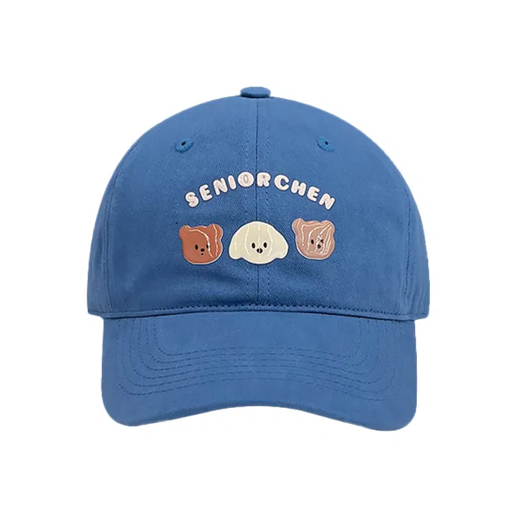 浪莎 日系可爱卡通小熊 轻薄透气户外出行防晒遮阳 时尚百搭大头围显脸小 棉 鸭舌帽 男女同款情侣款