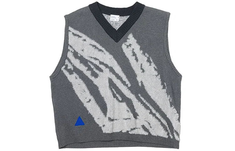 ROARINGWILD Concept Jacquard Vest Gray