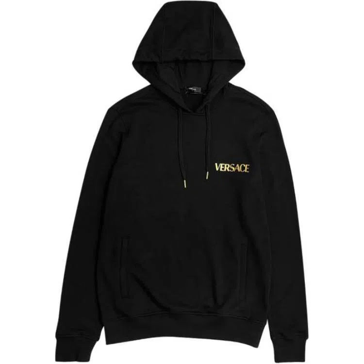 范思哲 美杜莎设计连帽长袖卫衣 男款 黑色