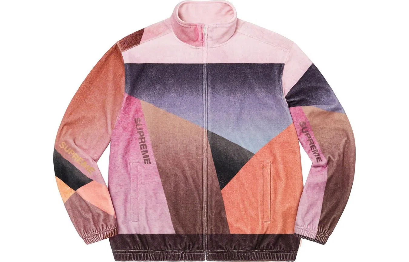 Supreme SS23 Week7 Geo Velour Track Jacket