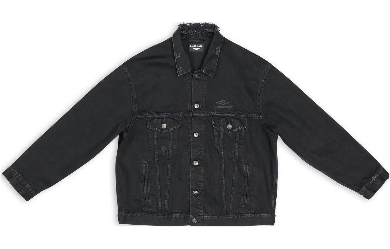 Balenciaga Denim Jacket Black