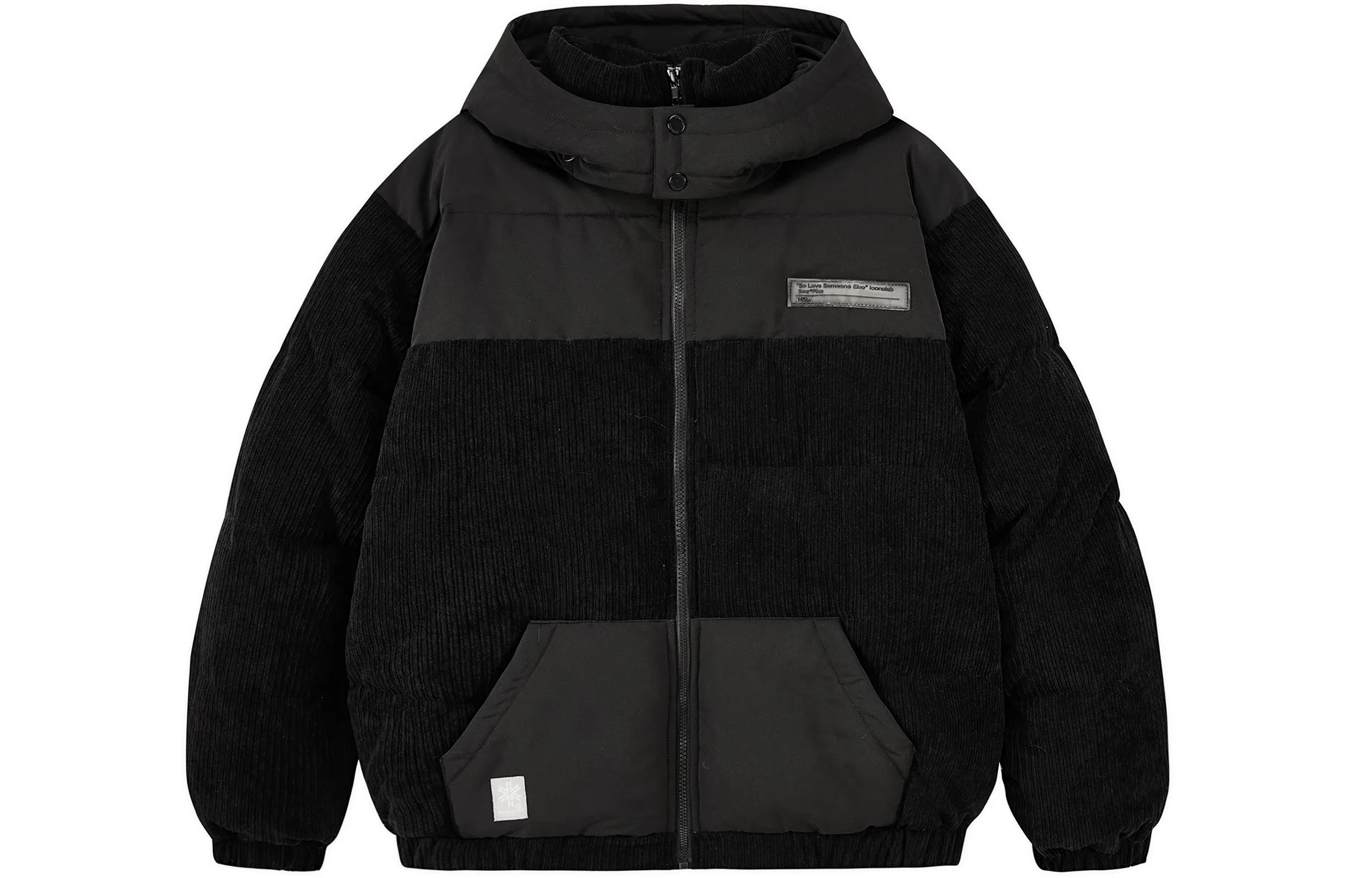 ICONS Lab Corduroy Patchwork Hooded Jacket