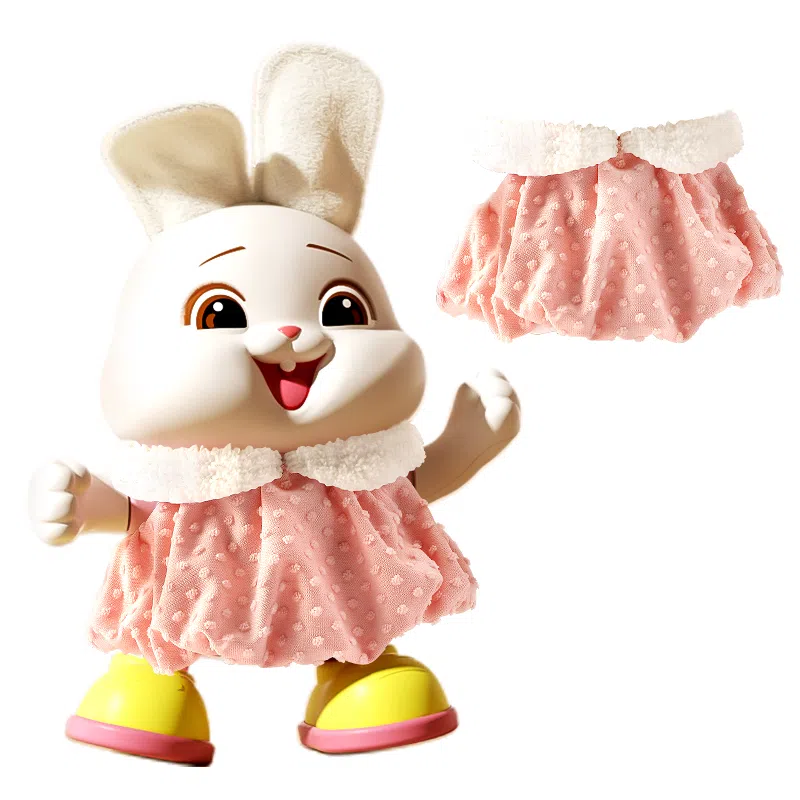 益米 电动跳舞可爱小兔子 会唱会跳 引导宝宝抬头学爬 早教益智玩具