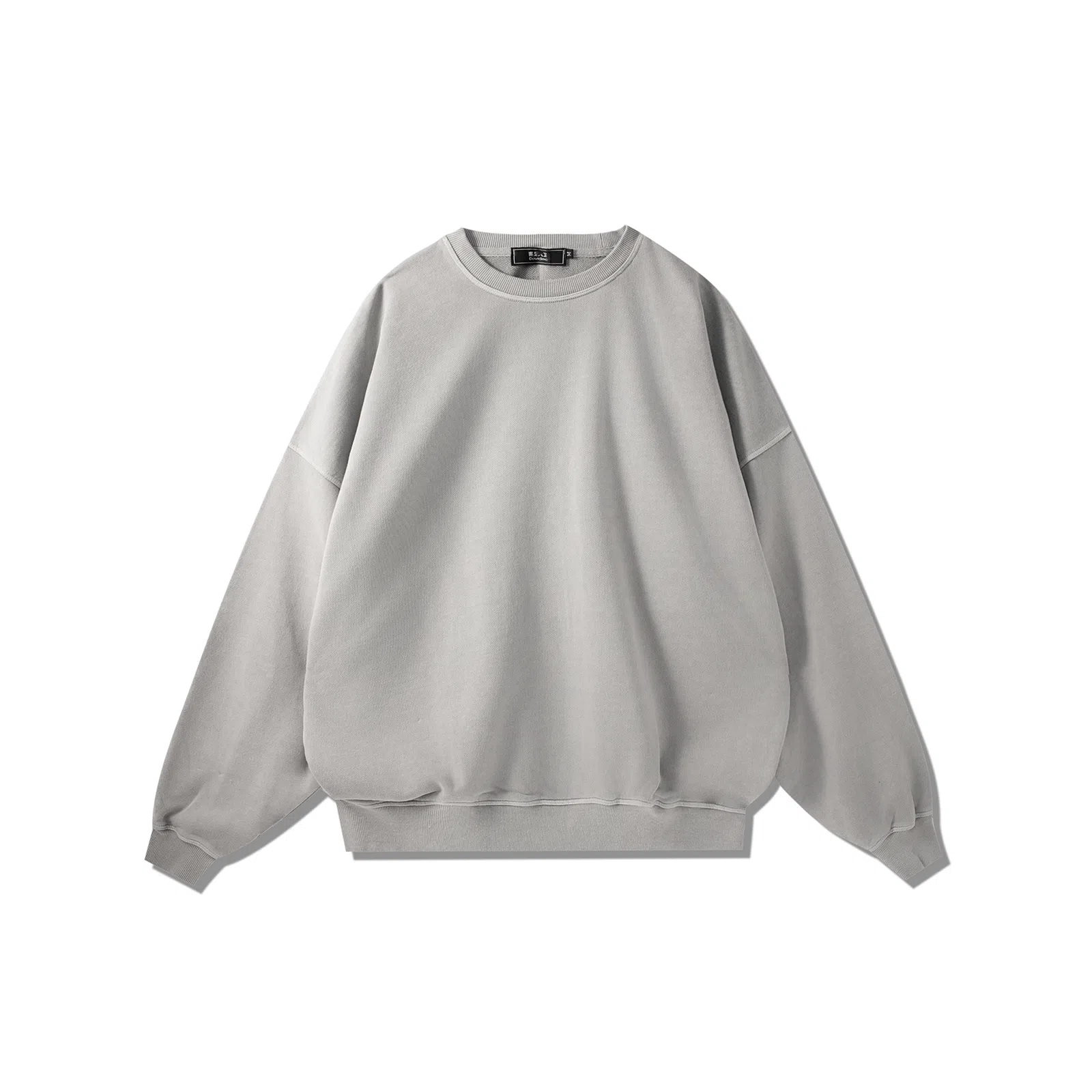 我是大卫 港风复古宽松圆领休闲纯色百搭长袖卫衣 男女同款