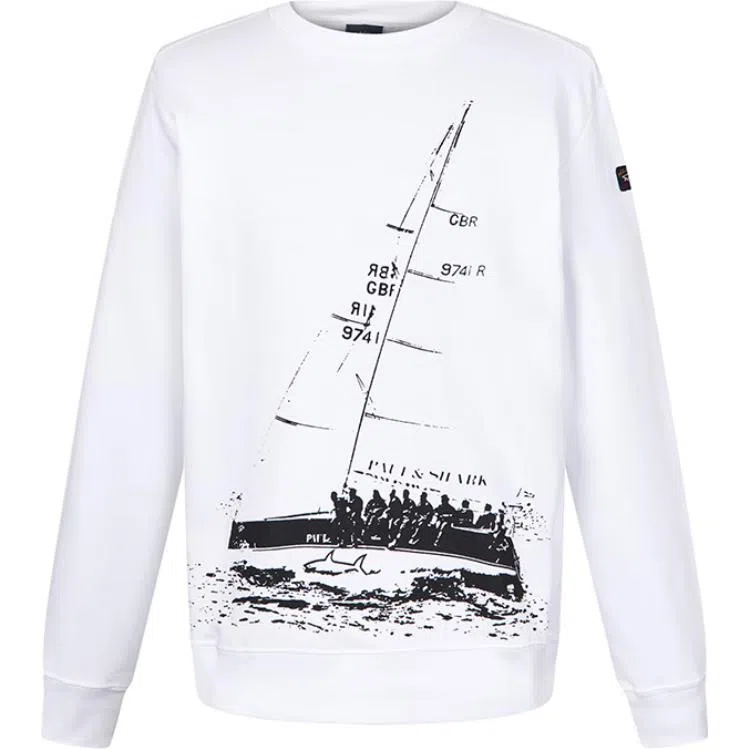 Paul & Shark Yachting Crewneck Sweatshirt White