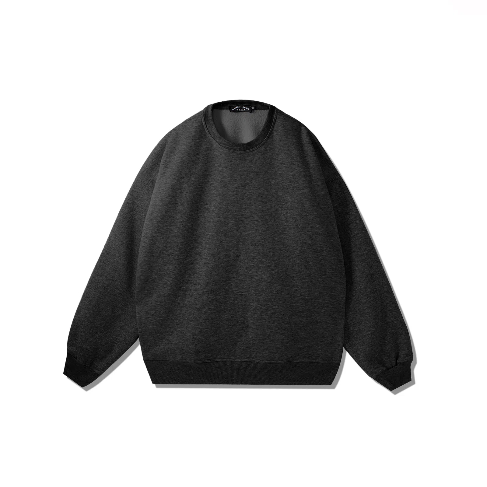 我是大卫 时尚潮流加绒圆领休闲套头宽松百搭长袖卫衣 男女同款