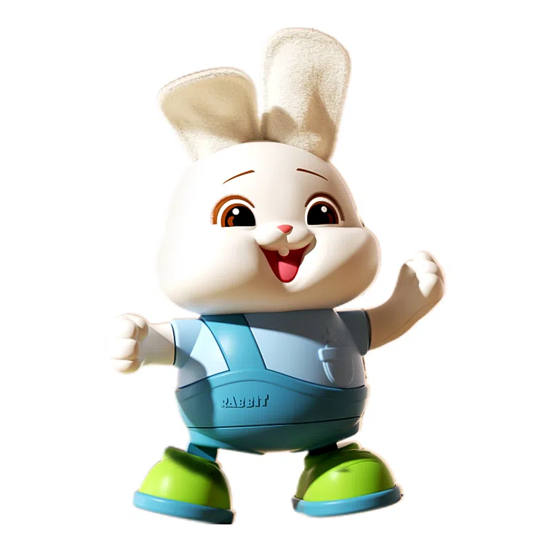 益米 电动跳舞可爱小兔子 会唱会跳 引导宝宝抬头学爬 早教益智玩具