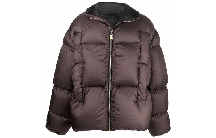 Givenchy Hooded Down Jacket Brown