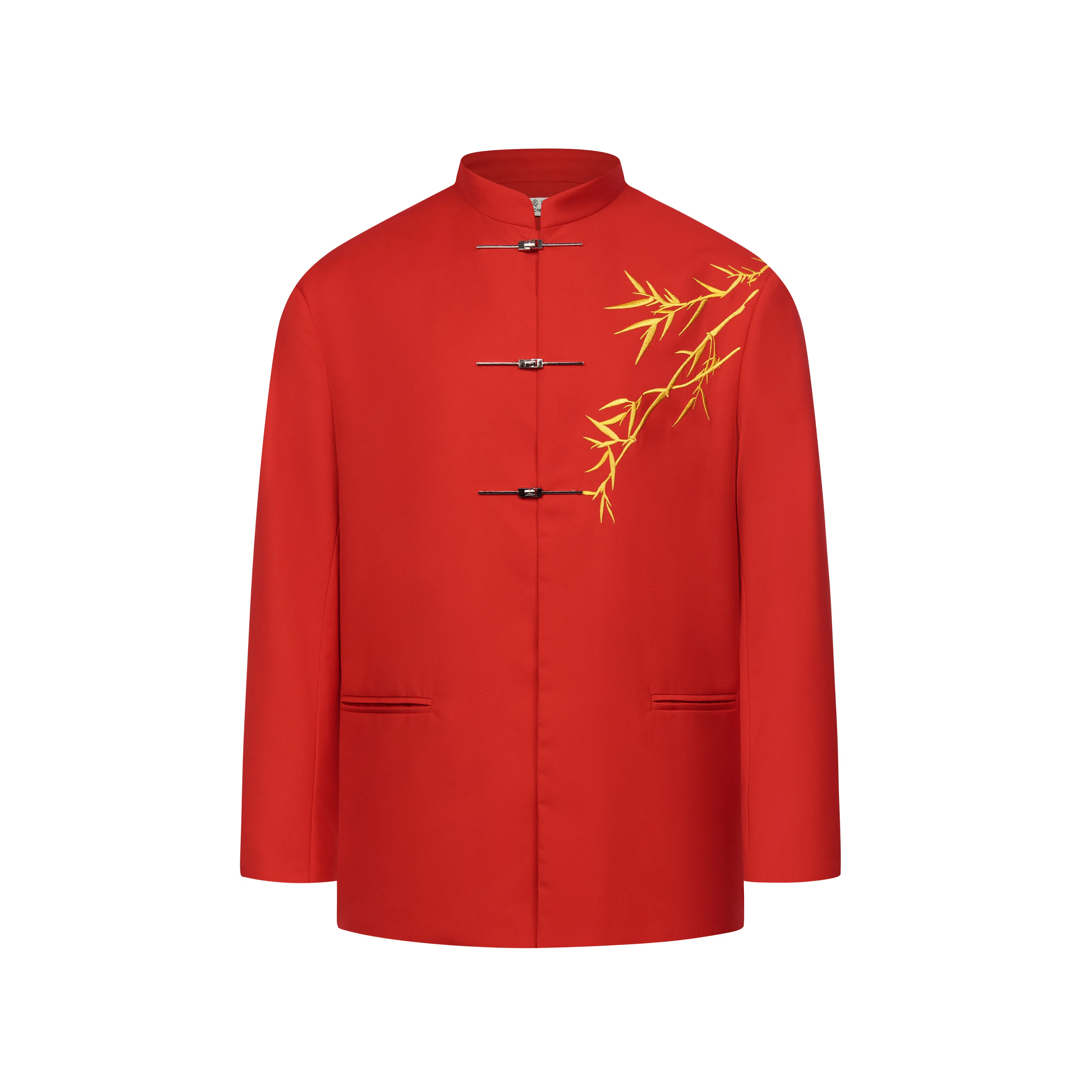 CNEW 2024 Embroidered Red Blazer