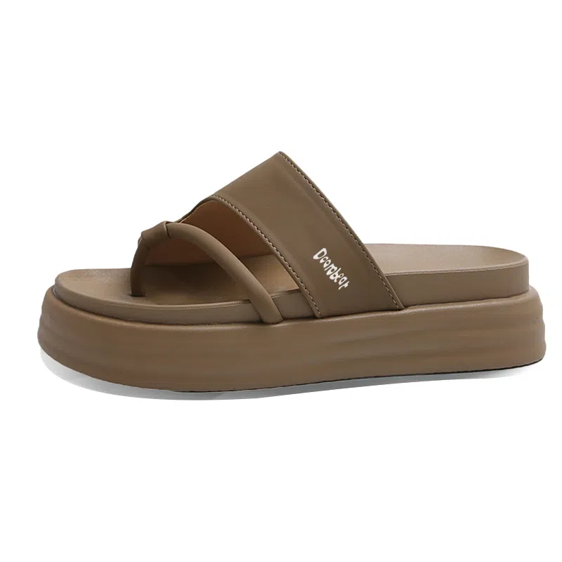 萌芽熊 时尚潮流 舒适百搭 静音防臭防磨防滑人字拖鞋 女款