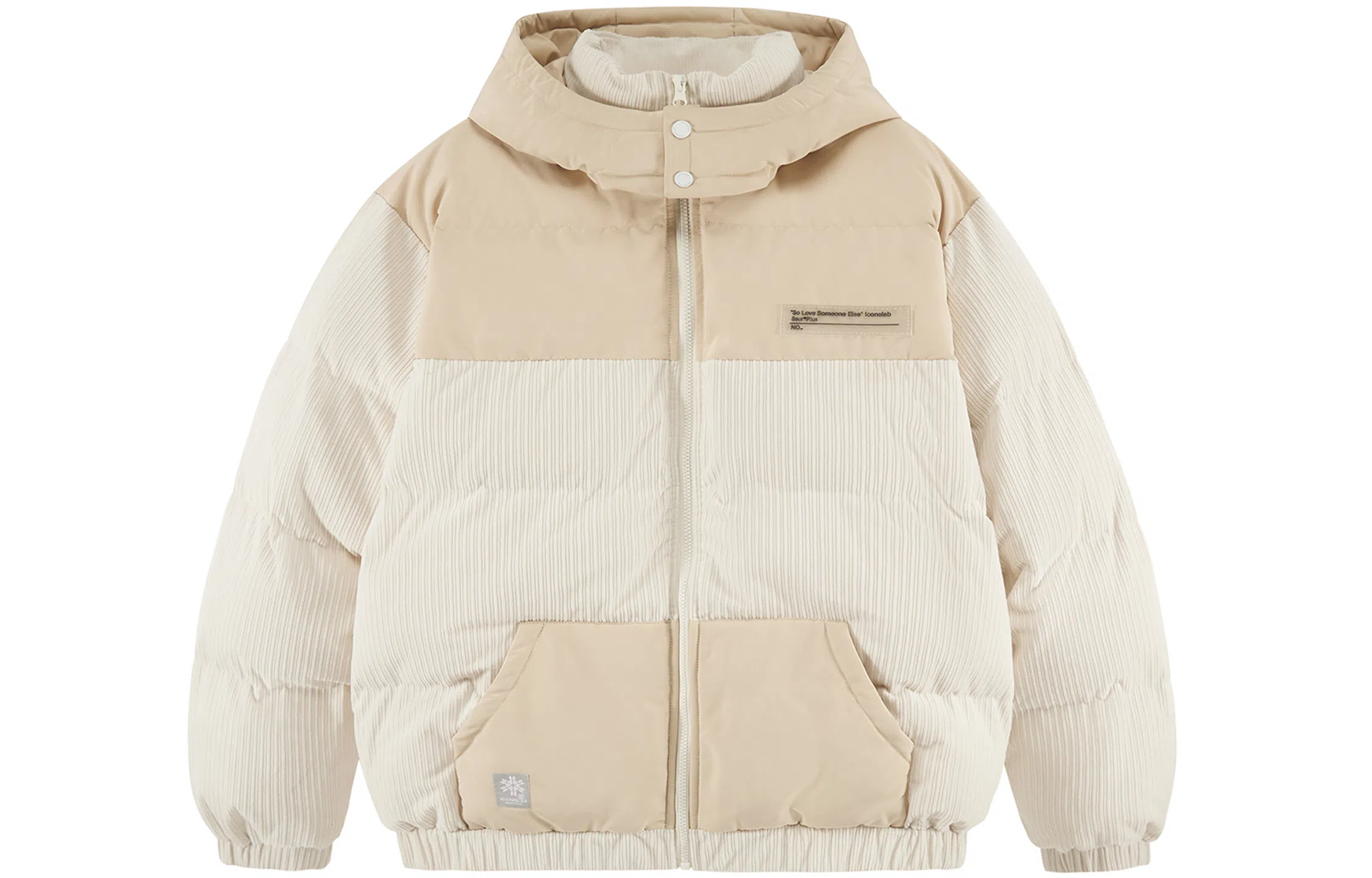 ICONS Lab Corduroy Patchwork Hooded Jacket