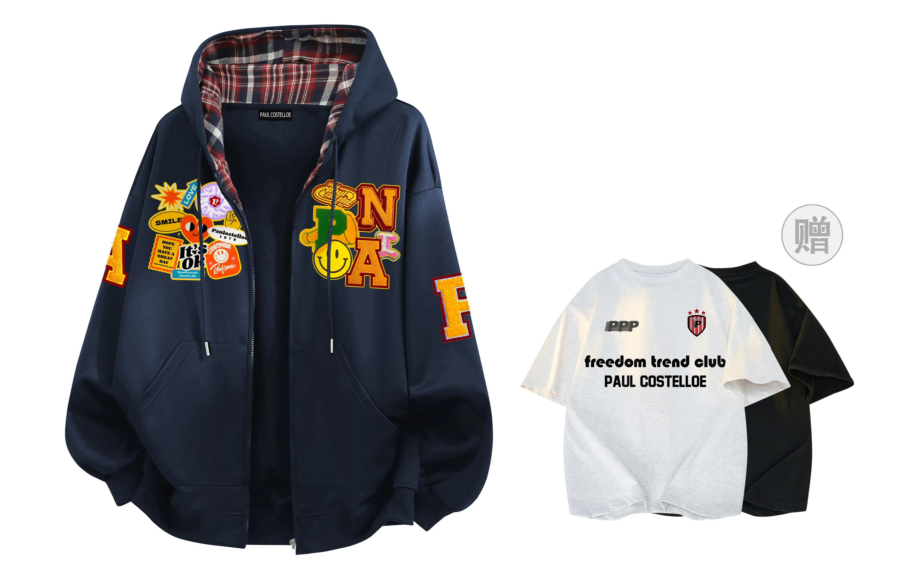 Paul Costelloe Classic Graffiti Hoodie