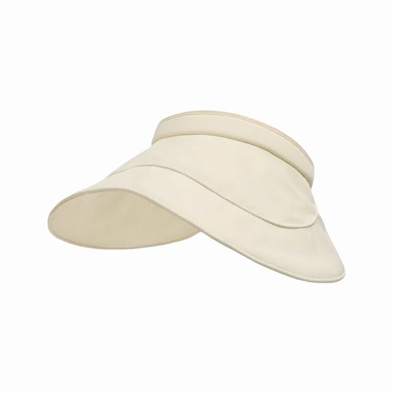 北极绒 潮流百搭夏季可折叠空顶遮阳防紫外线透气时尚户外大帽檐太阳蛋卷帽 聚酯纤维 防晒帽 男女同款情侣款