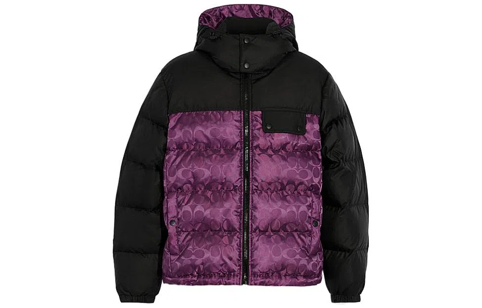 COACH FW22 Purple Puffer Jacket