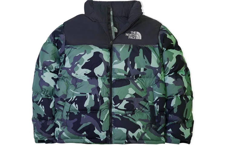 The North Face Retro Nuptse 1996 Green Camo