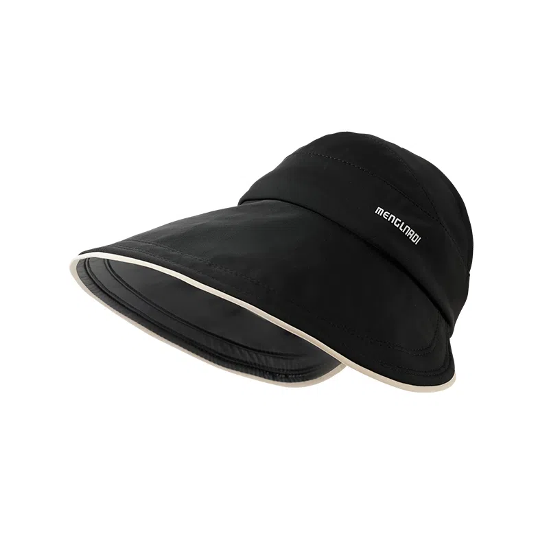 稻草人 夏季大帽檐遮脸遮阳 防紫外线 简约百搭韩系 可扎马尾 半空顶 聚酯纤维 防晒帽 女款