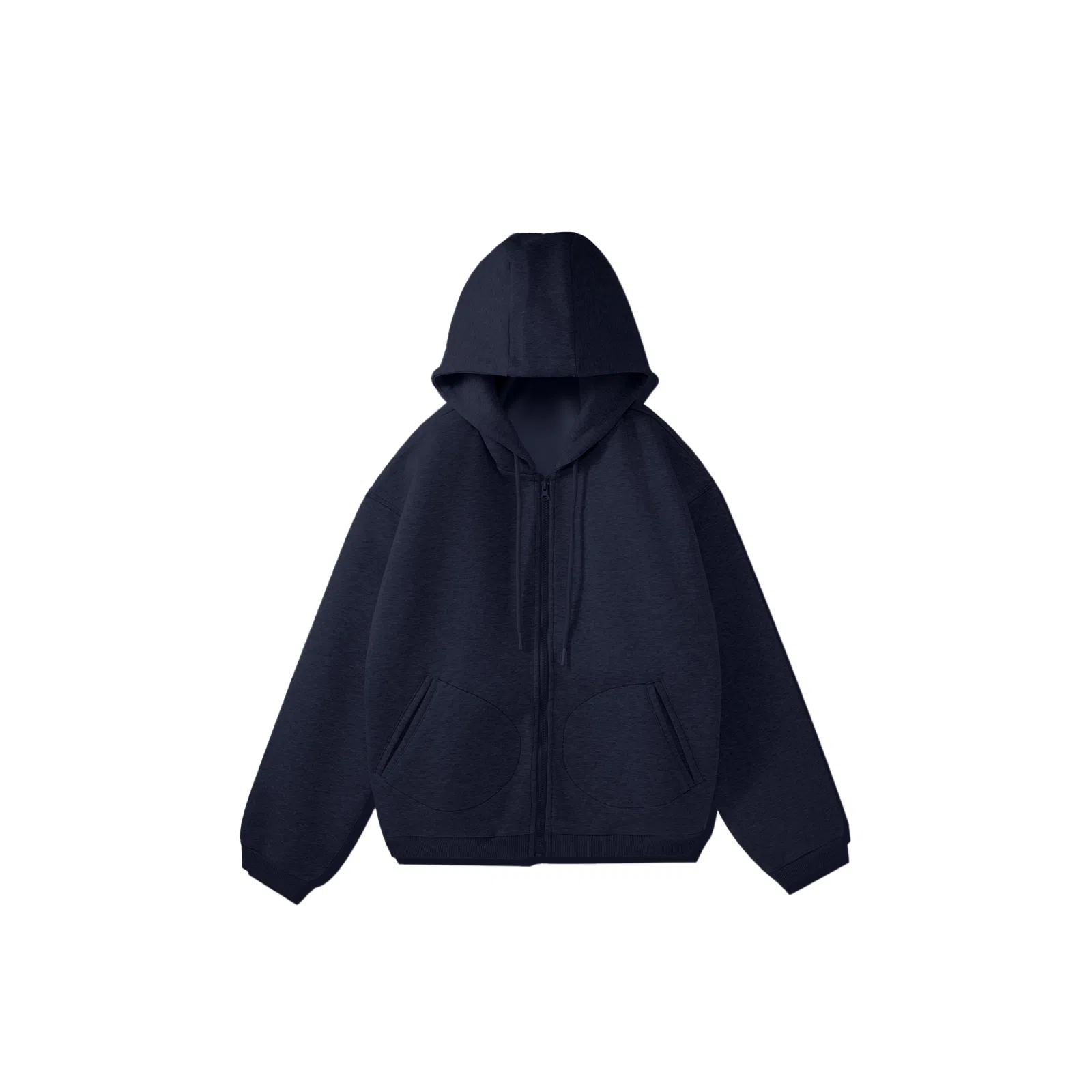 我是大卫 韩版重磅休闲百搭宽松纯色连帽卫衣 男女同款