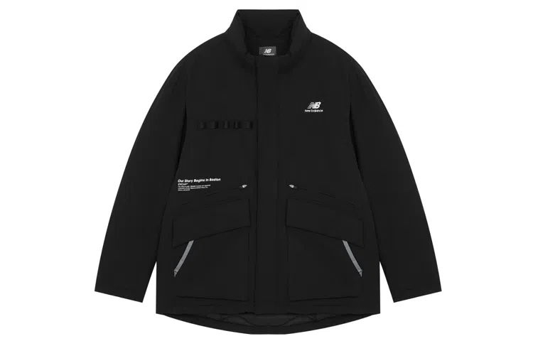 New Balance Logo Puffer Jacket Black