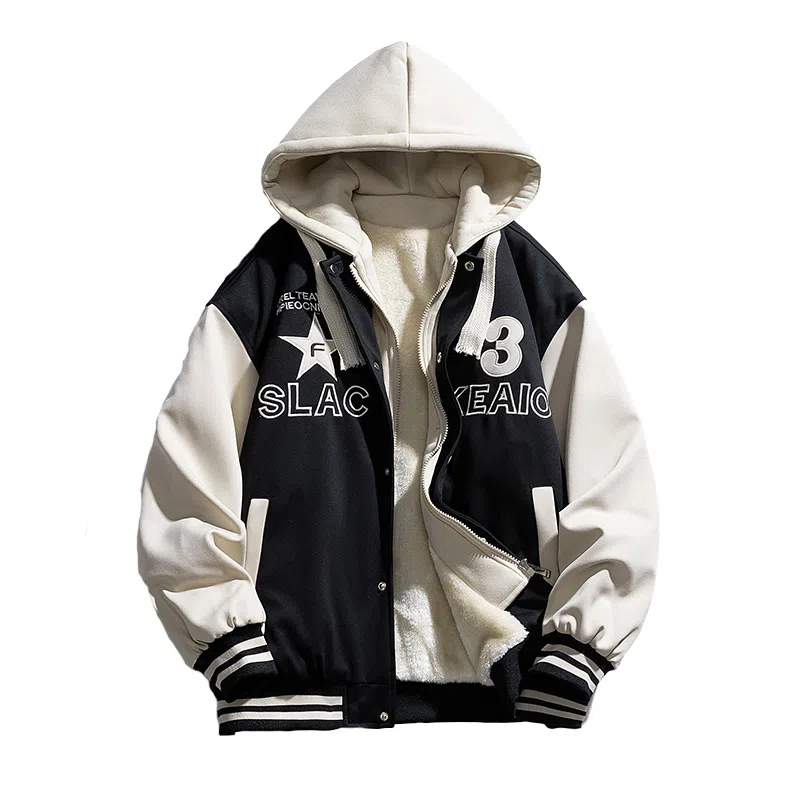 国际米兰足球俱乐部 连帽拼接假两件时尚夹克外套 男女同款