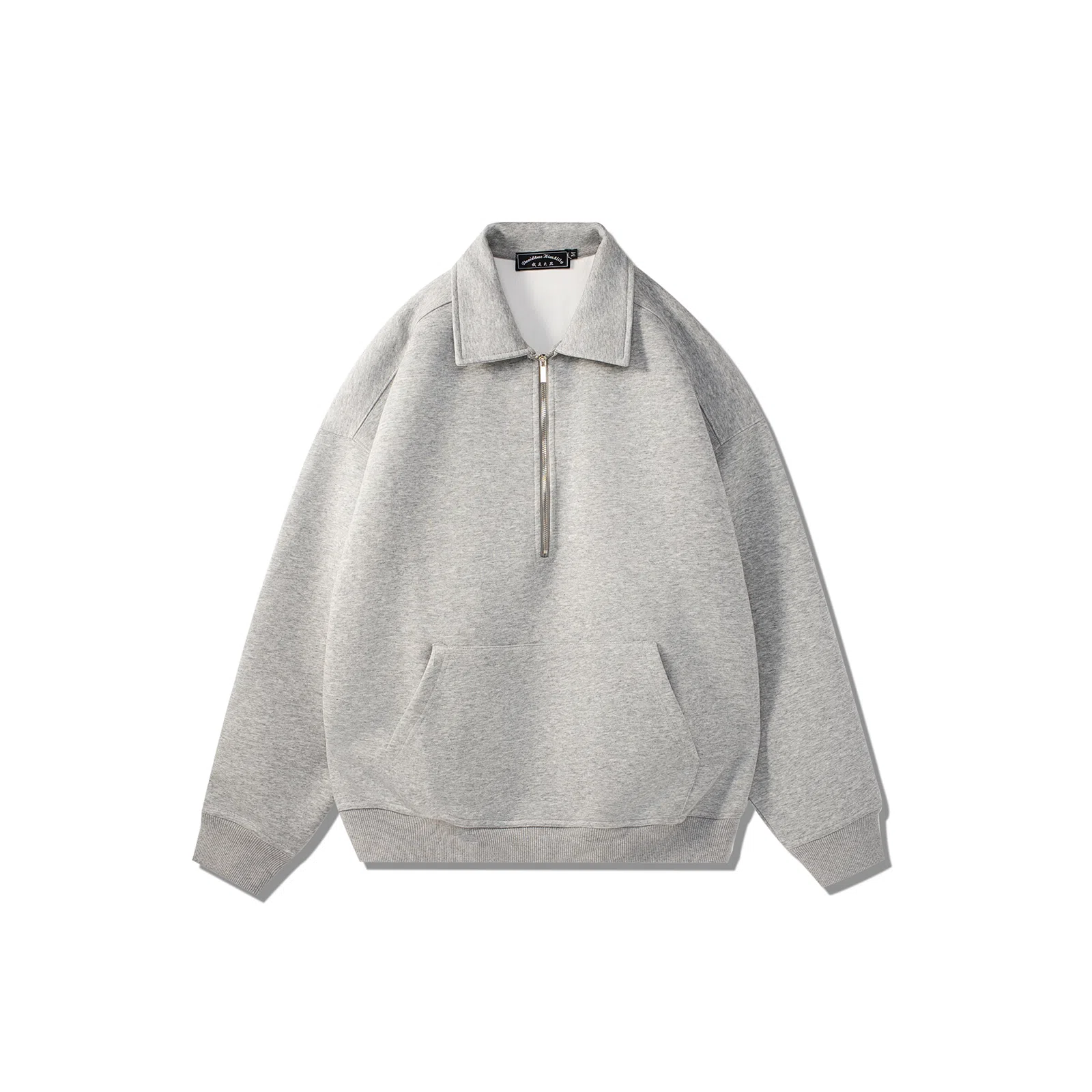 我是大卫 日系简约宽松帅气高级感卫衣 男女同款 灰色