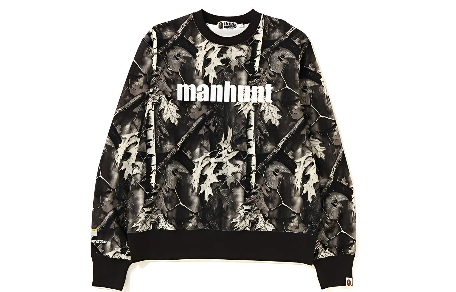 A BATHING APE BAPE FOREST CAMO WIDE CREWNECK