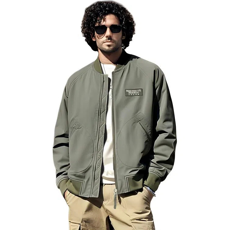 AKCLUB MA-1 Canvas Bomber Jacket