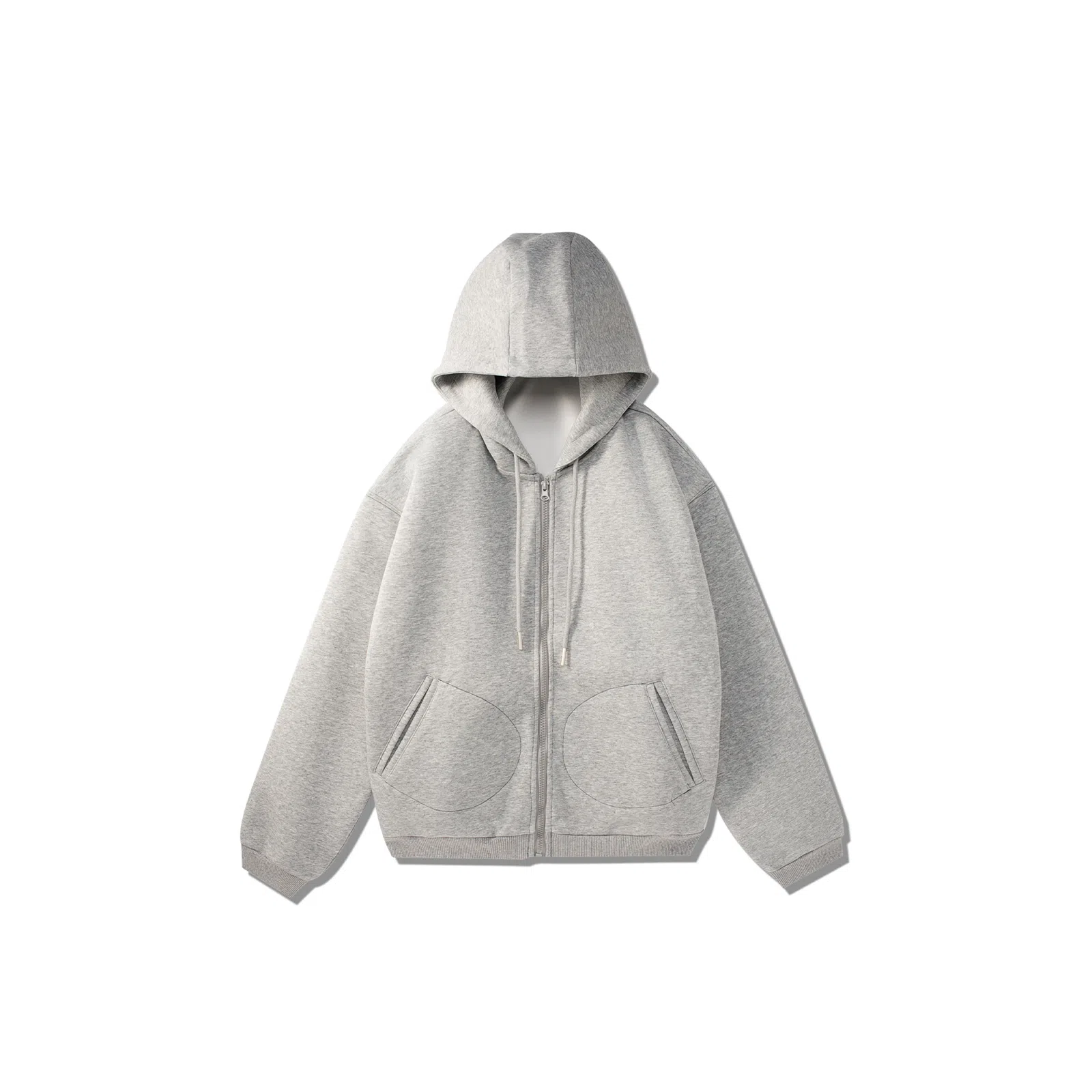 我是大卫 韩版重磅休闲百搭宽松纯色连帽卫衣 男女同款