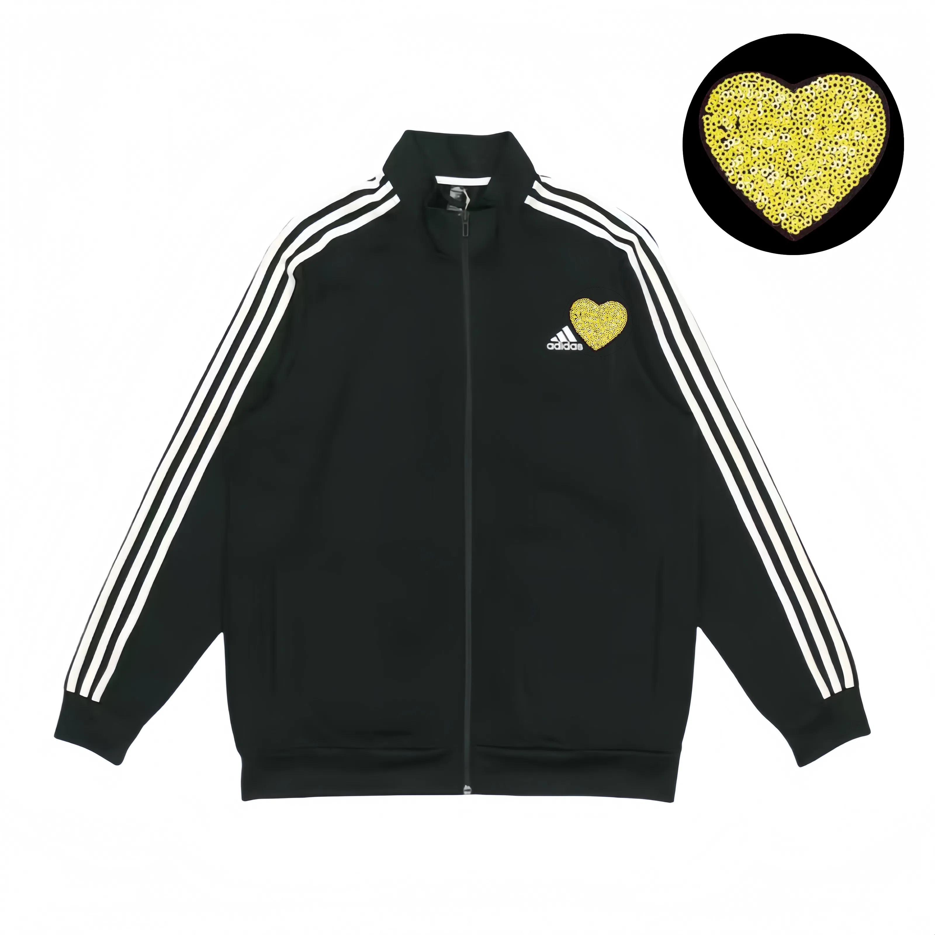 adidas Embroidered Heart Stripe Jacket