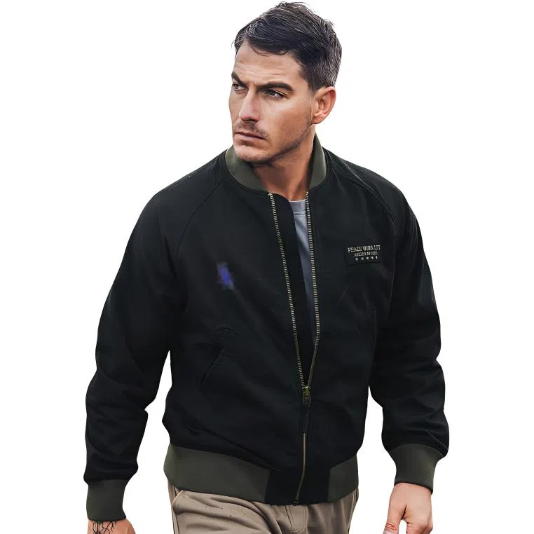 AKCLUB MA-1 Canvas Bomber Jacket