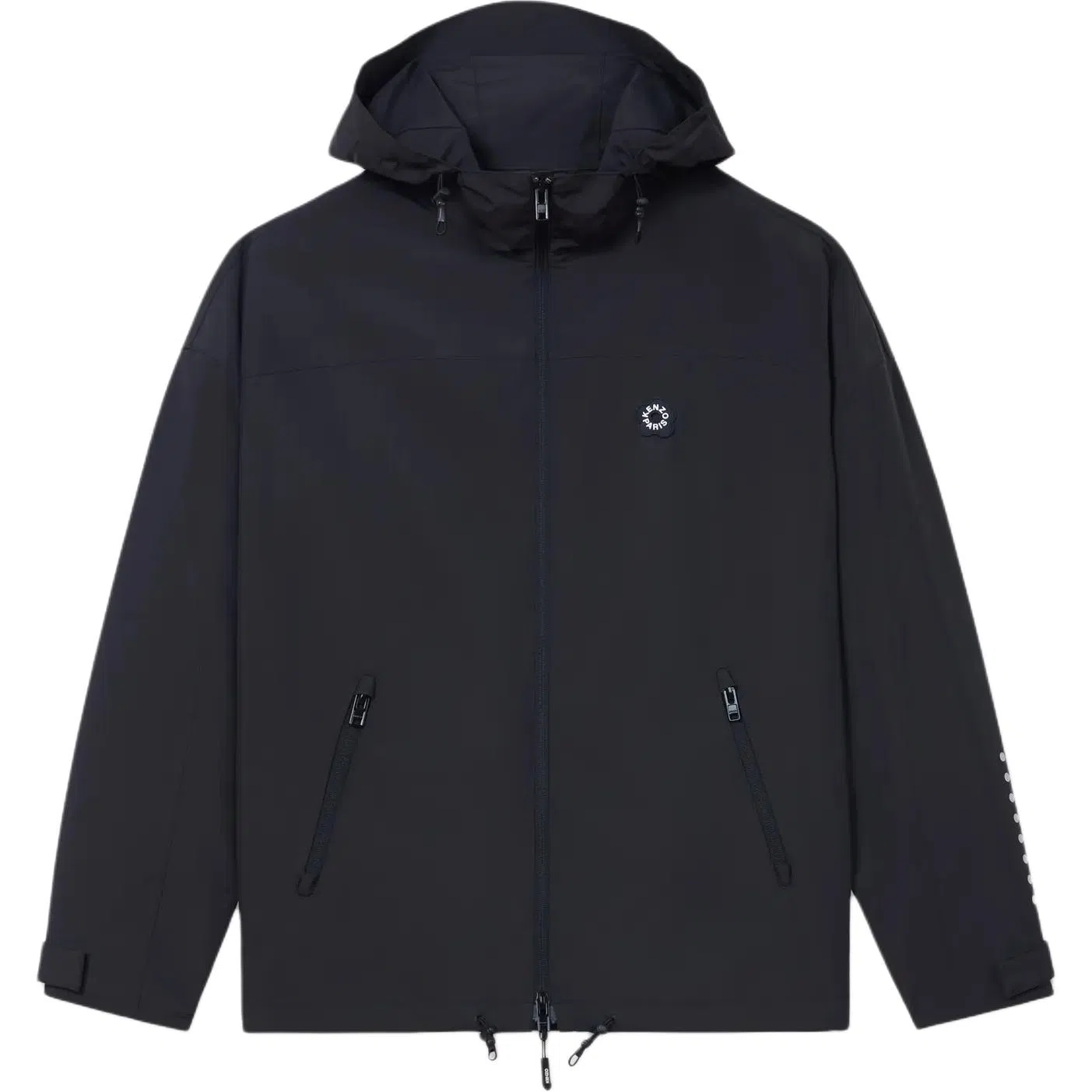 KENZO SS24 Logo Zip Hoodie Black