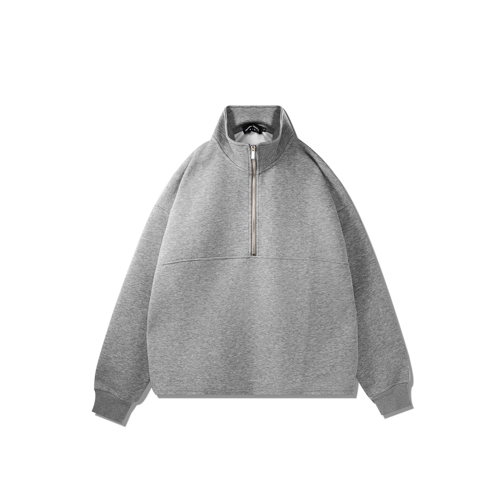 我是大卫 日系立领半拉链潮牌宽松休闲卫衣 男女同款