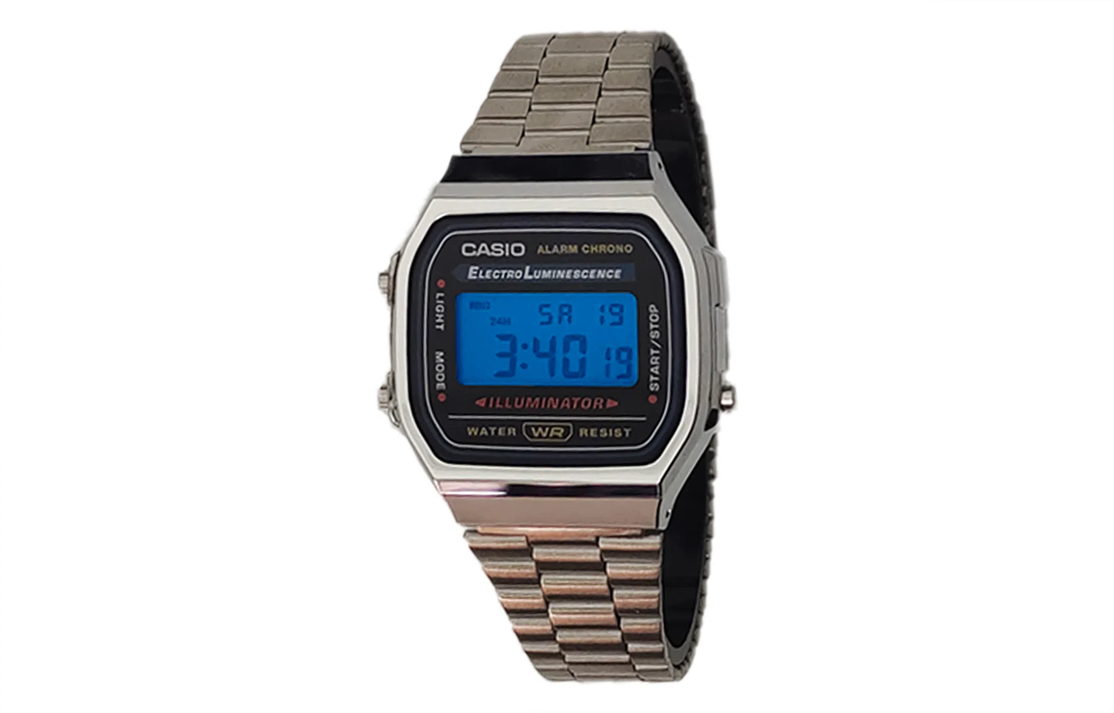 Casio Vintage A168WA-1W Silver Blue