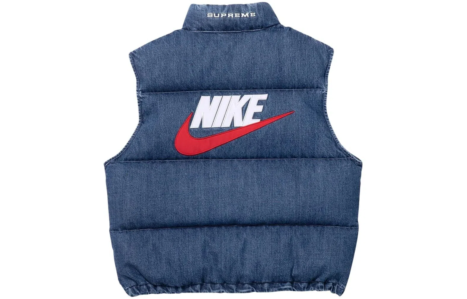 Supreme x Nike Denim Puffer Vest