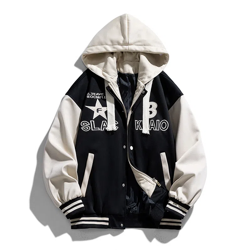 国际米兰足球俱乐部 连帽拼接假两件时尚夹克外套 男女同款