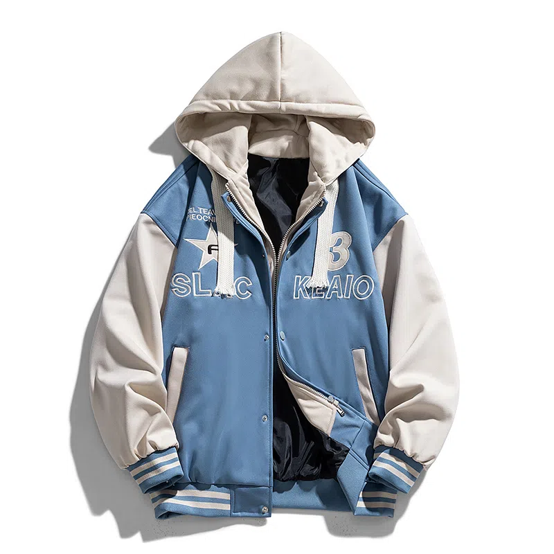 国际米兰足球俱乐部 连帽拼接假两件时尚夹克外套 男女同款