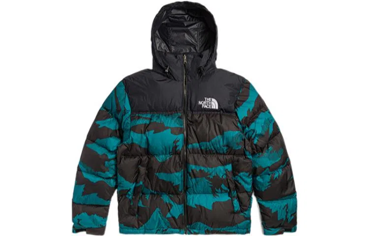 The North Face Retro Nuptse Jacket Blue Black