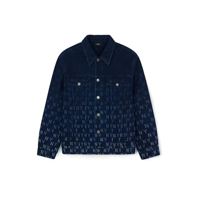 MLB Yankees All Over Print Denim Jacket