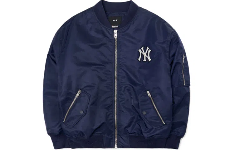 MLB Logo Zip Jacket Blue