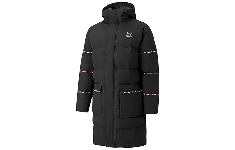 Puma Classics Long Down Jacket Black
