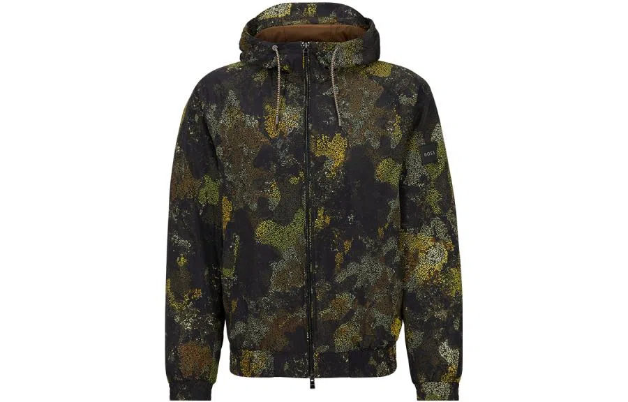 HUGO BOSS FW23 Camo Zip Hoodie
