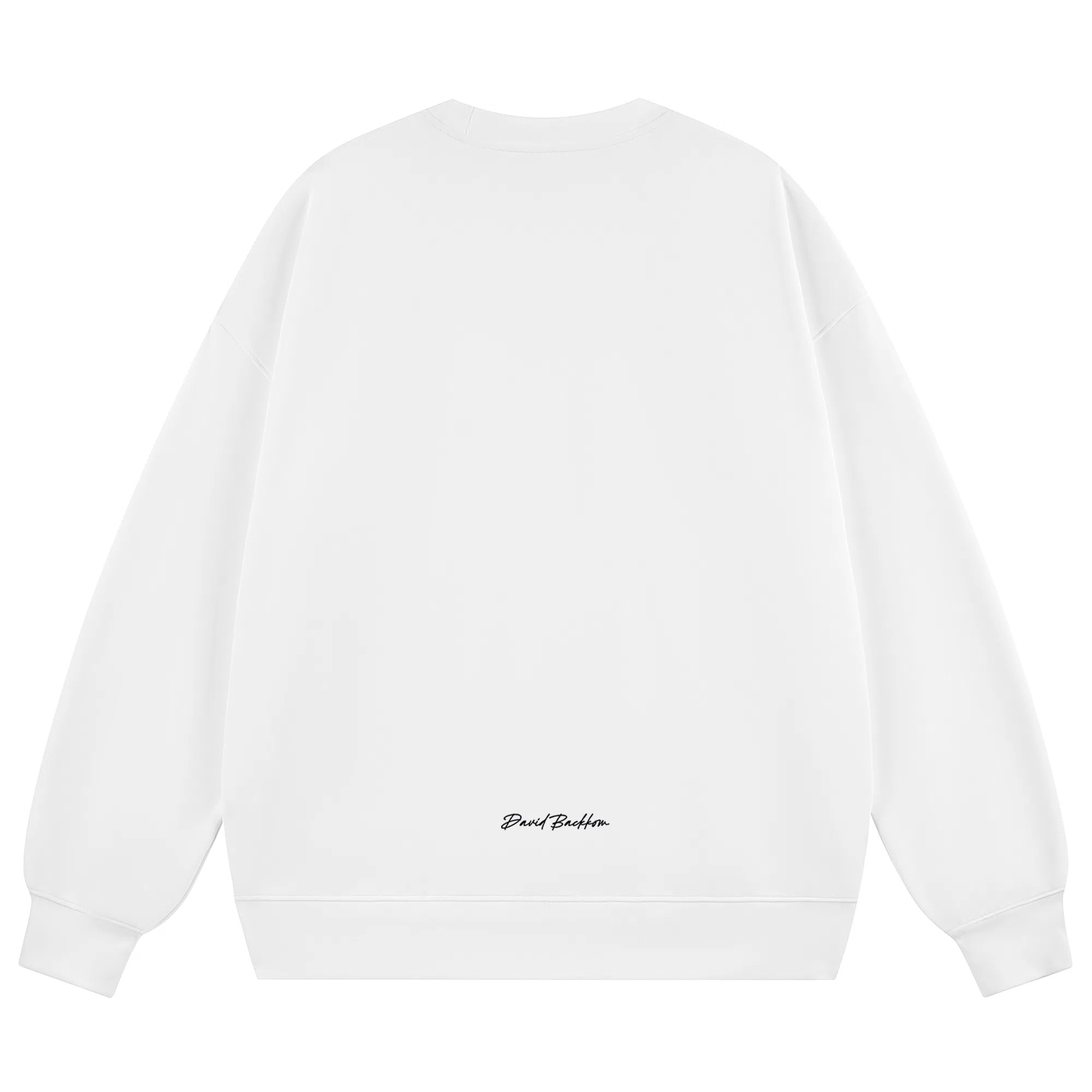 大卫贝肯 简约基础款美式复古纯色日常通勤百搭圆领休闲宽松落肩袖套头卫衣 男女同款