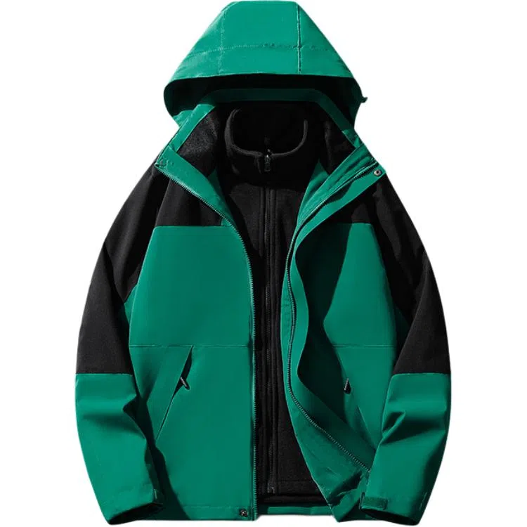 雅鹿优选  舒适时尚百搭连帽长袖  防水防风透气耐磨冲锋衣 男款