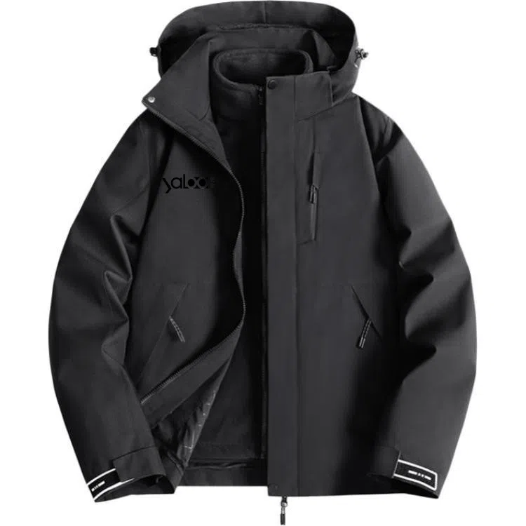 雅鹿优选  三合一防保暖抗静电连帽  防水防风透气耐磨冲锋衣 男女同款