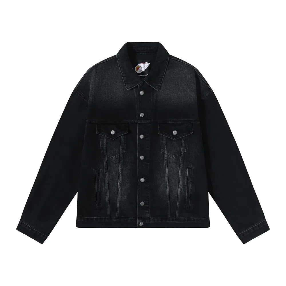 Jeff Hamilton Denim Jacket Black