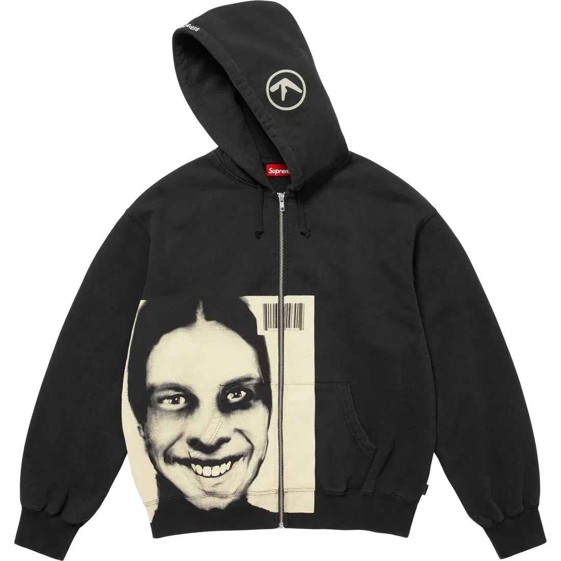 Supreme x Aphex Twin Zip Up Hooded Sweatshirt