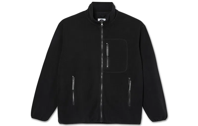 Polar Skate Co Fleece Zip Jacket Black