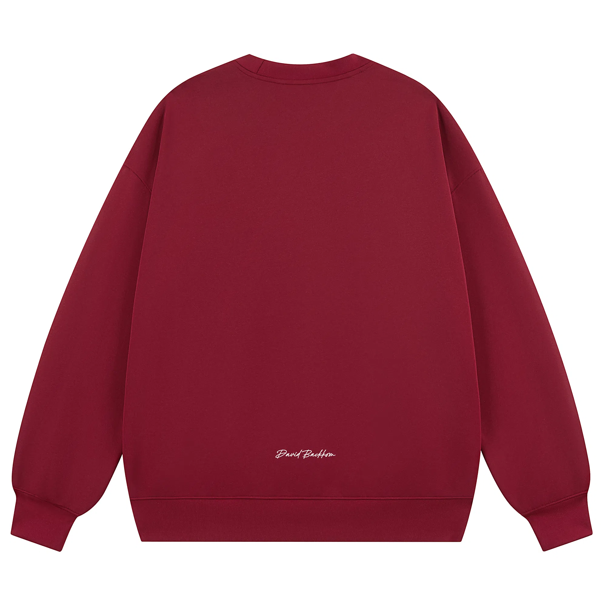 大卫贝肯 简约基础款美式复古纯色日常通勤百搭圆领休闲宽松落肩袖套头卫衣 男女同款